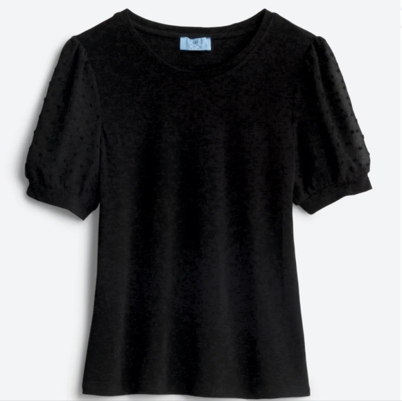 CeCe Sportswear, Mora Swiss Polka Dot Knit Top, Women's Size L - Picture 1 of 10
